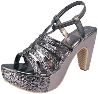 Action Pumps For Women Silver Color
